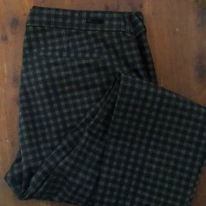 Kut black/grey checkered pants, 16 LONG